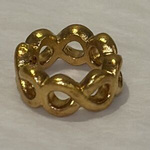 ENDLESS JEWELRY sterling silver gold plated infinity bead for bracelet 925